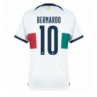 Koszulka piłkarska Portugalia Bernardo Silva #10 Strój wyjazdowy MŚ 2022 tanio Krótki Rękaw